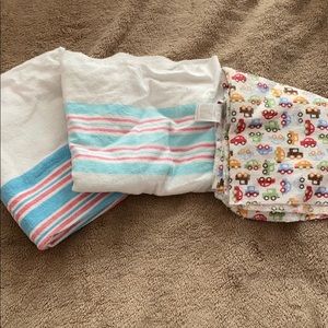 3 receiving blankets. Also willing to separate.